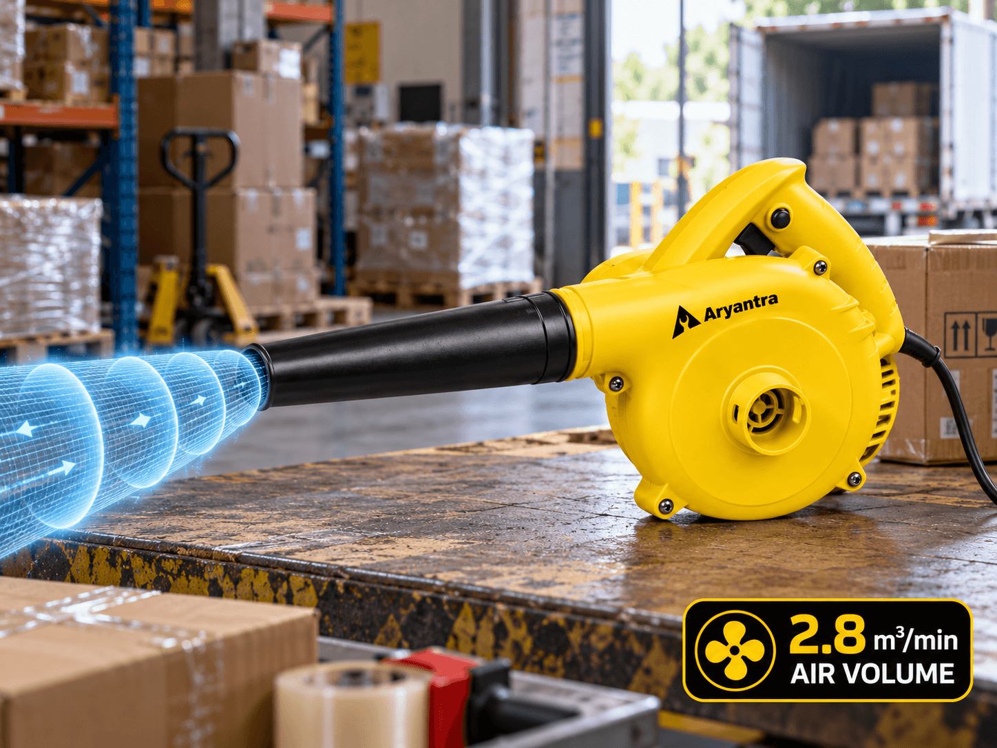 2.8 m³/min AIR VOLUME