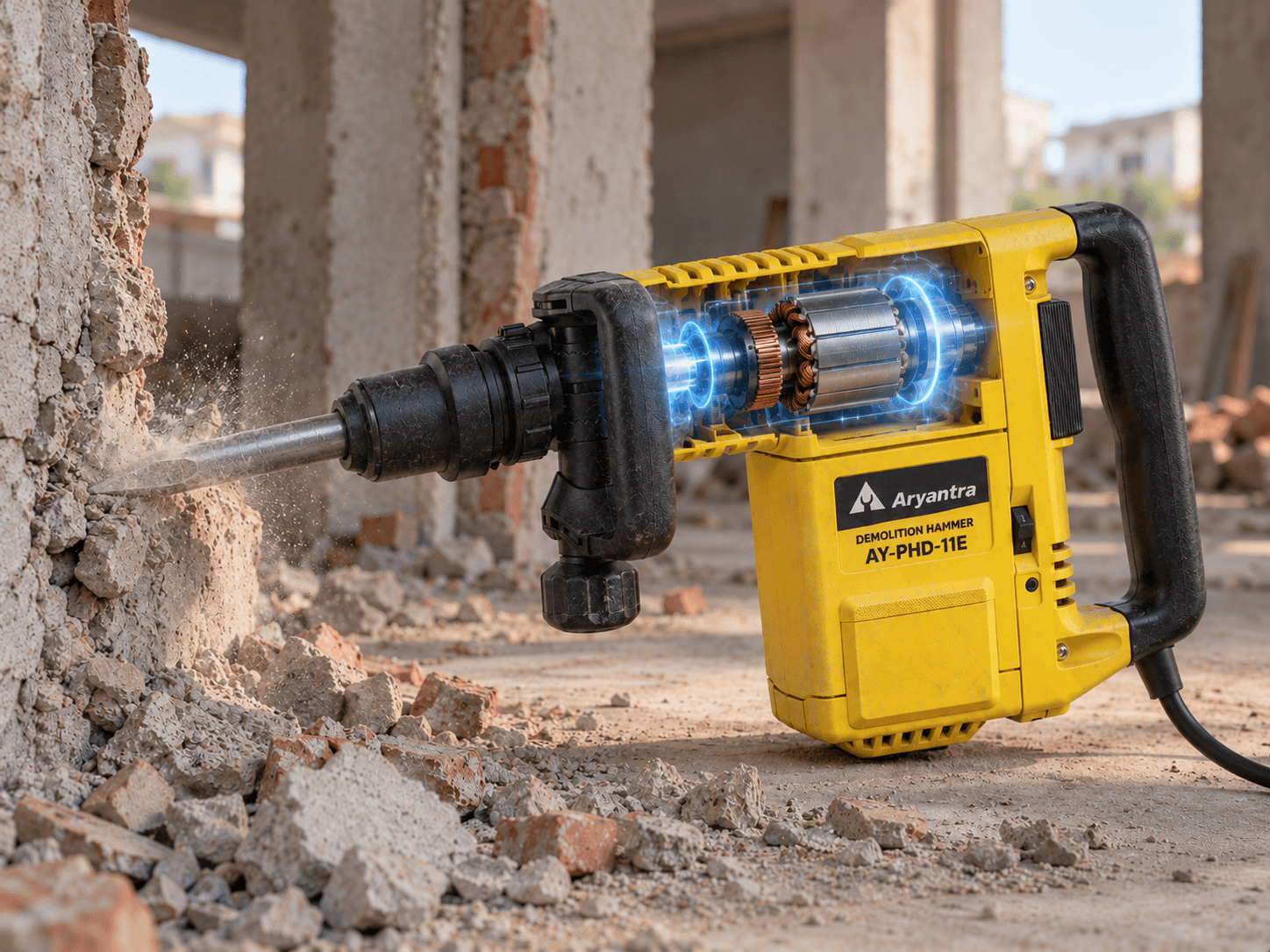 1500 W POWER FOR DEMOLITION WORK
