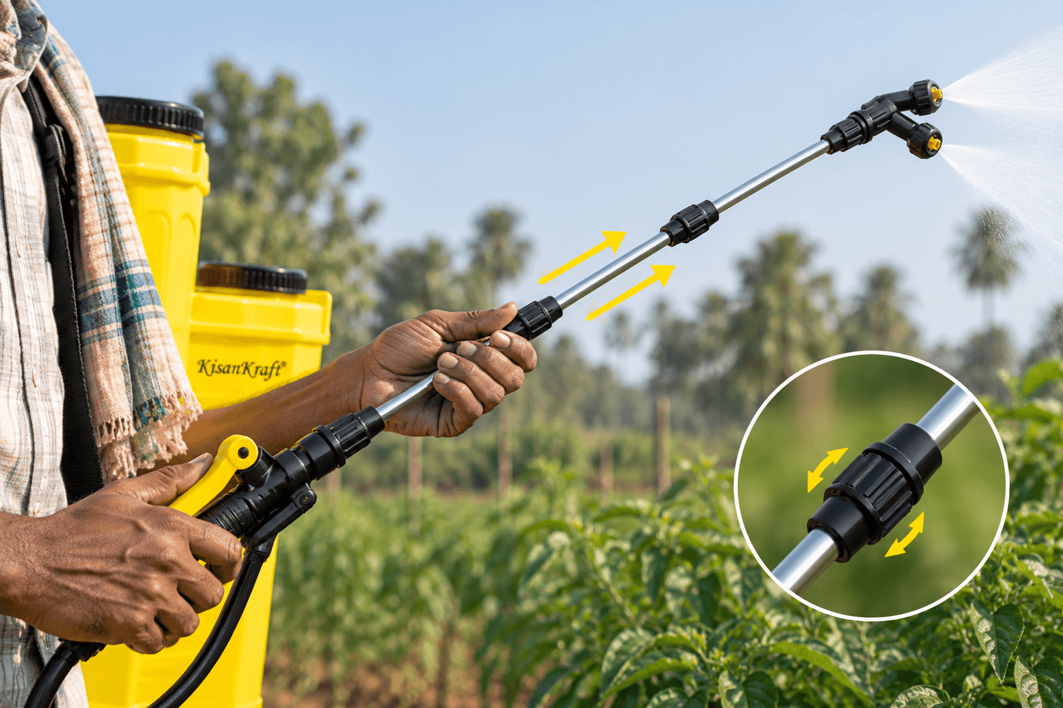 Telescopic Lance for Convenient Spraying