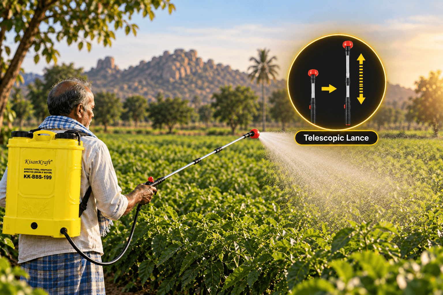 Telescopic Lance for Convenient Spraying