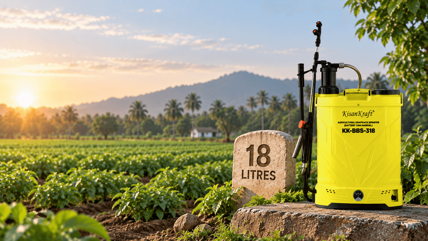 18 Litre Tank for Efficient Spraying