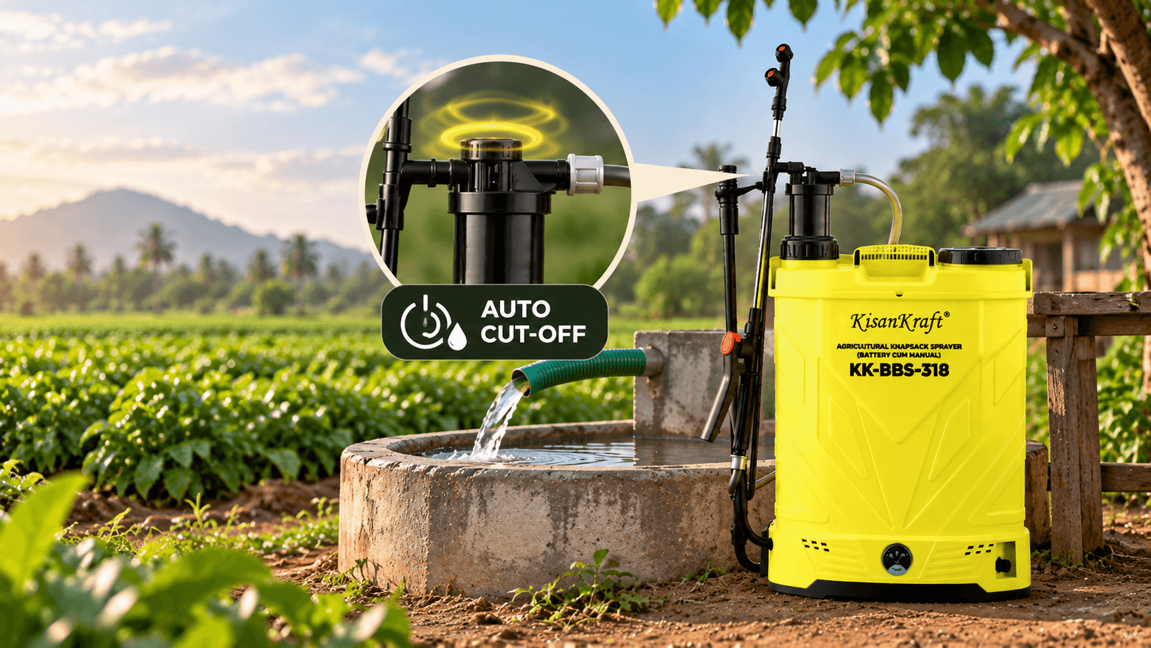 Auto Cut-Off Pump for Convenient Operation