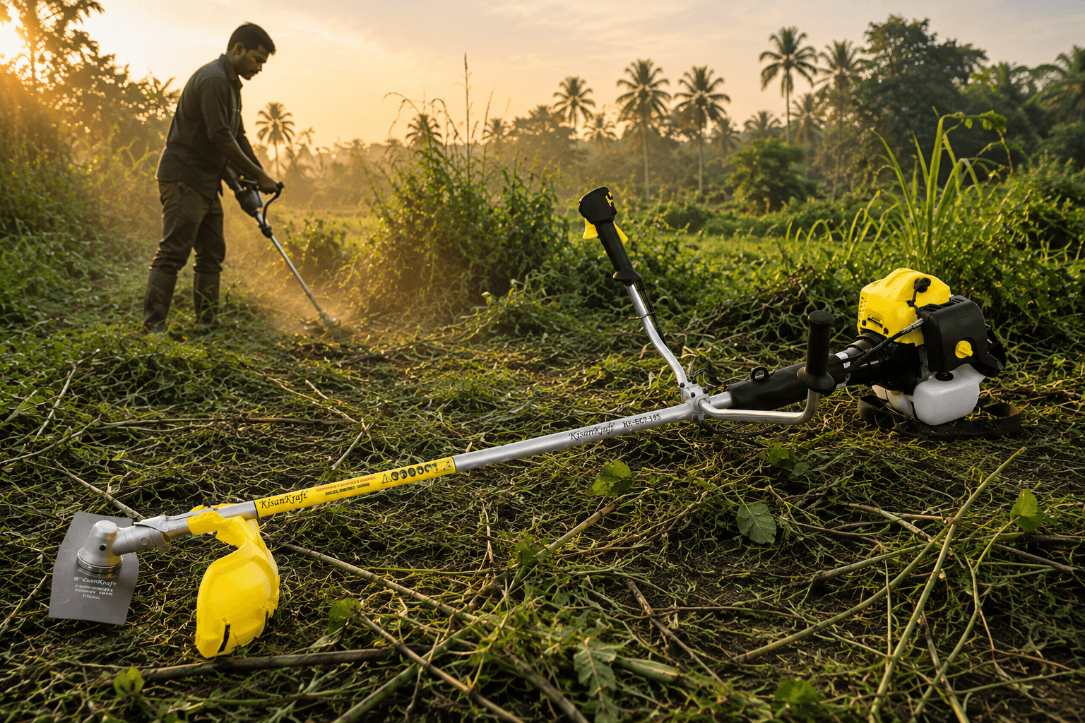 AGRI BRUSHCUTTER-BAFFLE REAPER-WEEDER,STRAIGHT SHAFT(2-STRK)[KK-BC2-143] background