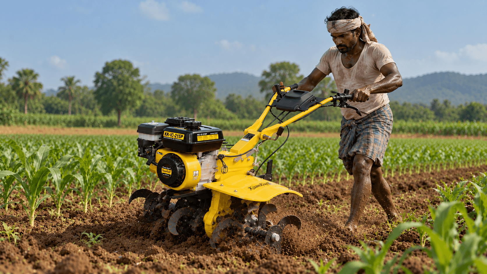 AGRI INTERCULTIVATOR/POWER-ROTARY-WEEDER,PETROL,RECOIL START[KK-IC-215P] background