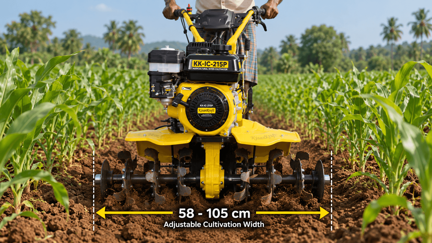 Adjustable Width for Different Crop Rows