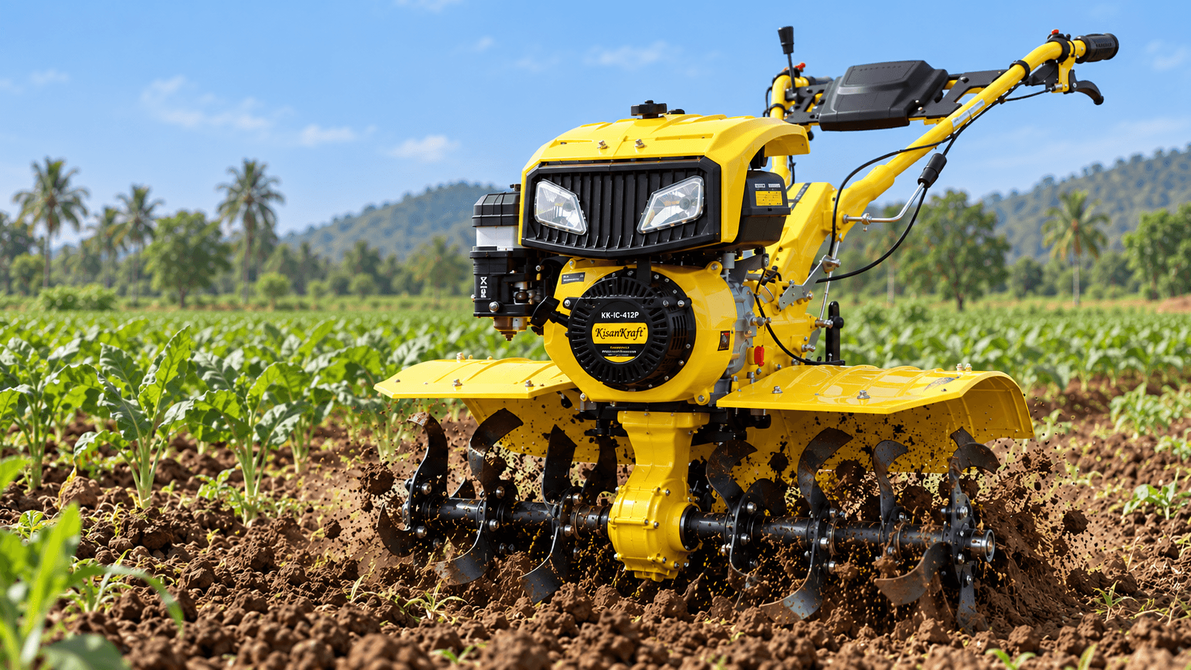 AGRI INTERCULTIVATOR/POWER-ROTARY-WEEDER PETROL,RECOIL START[KK-IC-412P] background