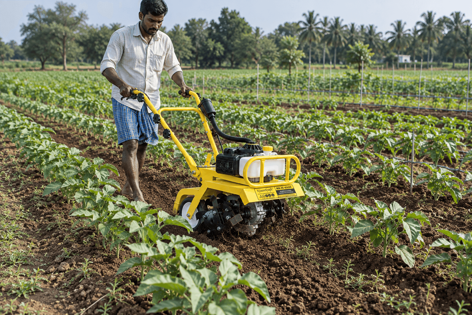 Intercultivation Between Crop Rows