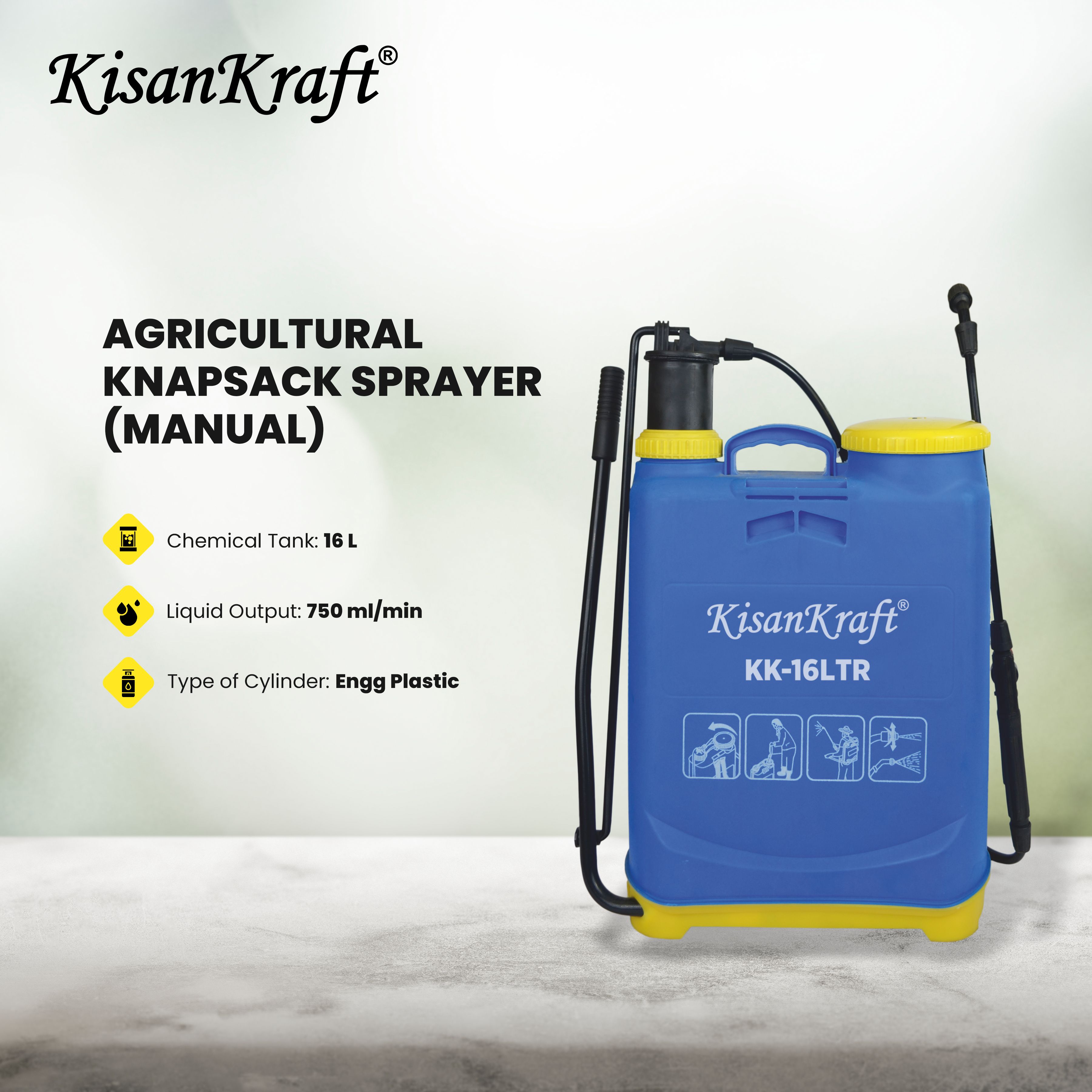 Manual sprayers manufacturer and supplier in India - KisanKraft