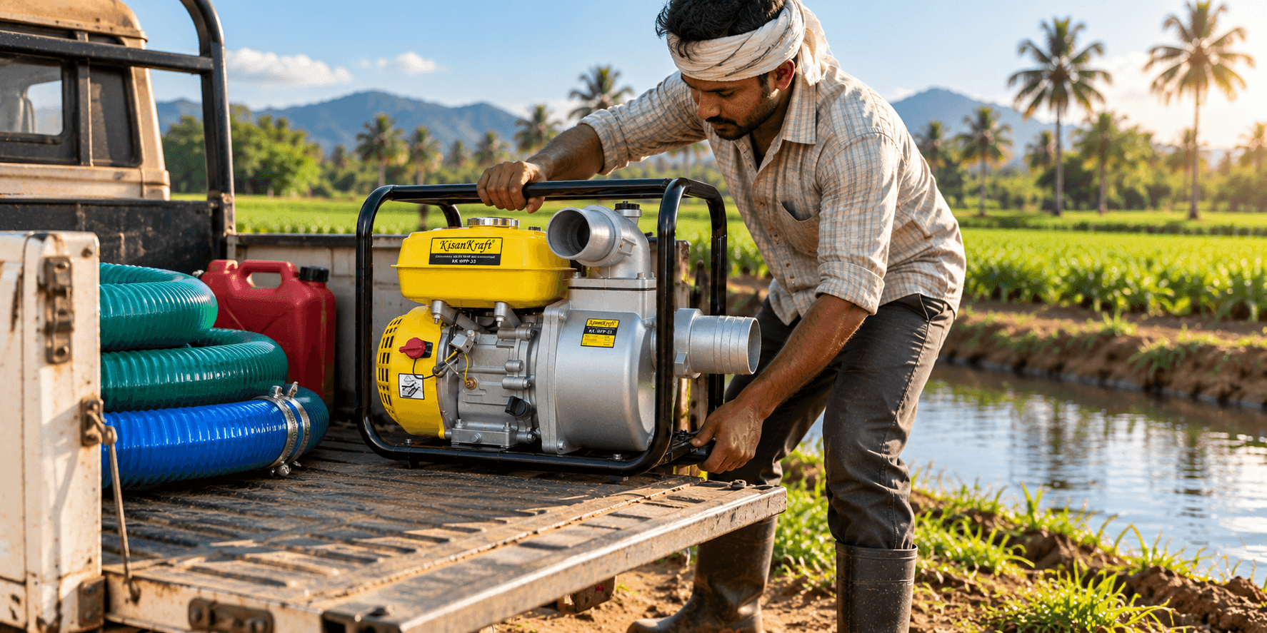 Portable Petrol-Powered Pumping